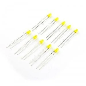 Yellow LED 3mm – 10pcs Pack